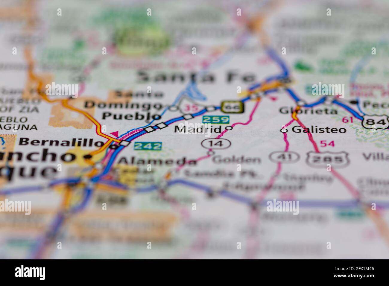 Madrid New Mexico Map Madrid New Mexico Usa Shown On A Geography Map Or Road Ma Stock Photo -  Alamy