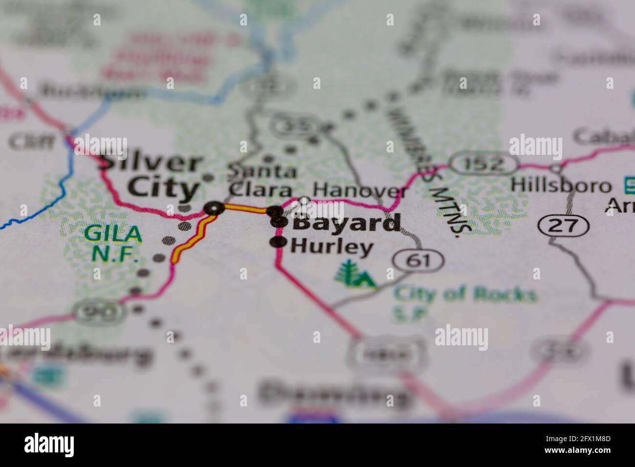 Map of bayard new mexico hires stock photography and images Alamy