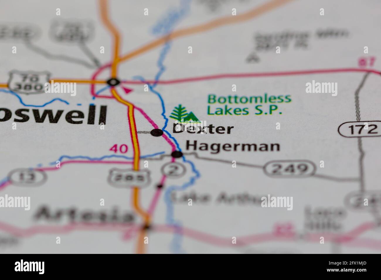 Dexter new mexico map hires stock photography and images Alamy