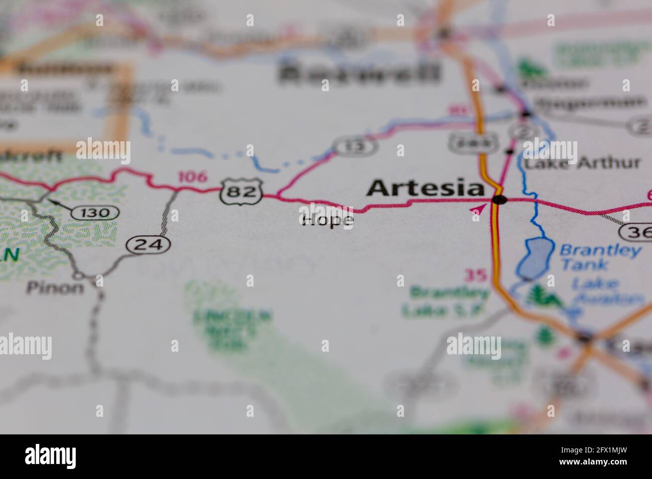 Hope new mexico map hires stock photography and images Alamy