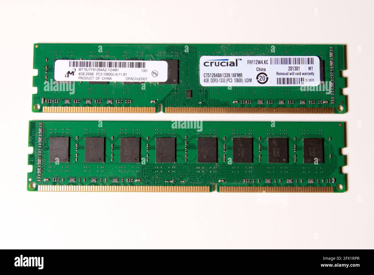 Crucial 4GB Memory Modules Stock Photo