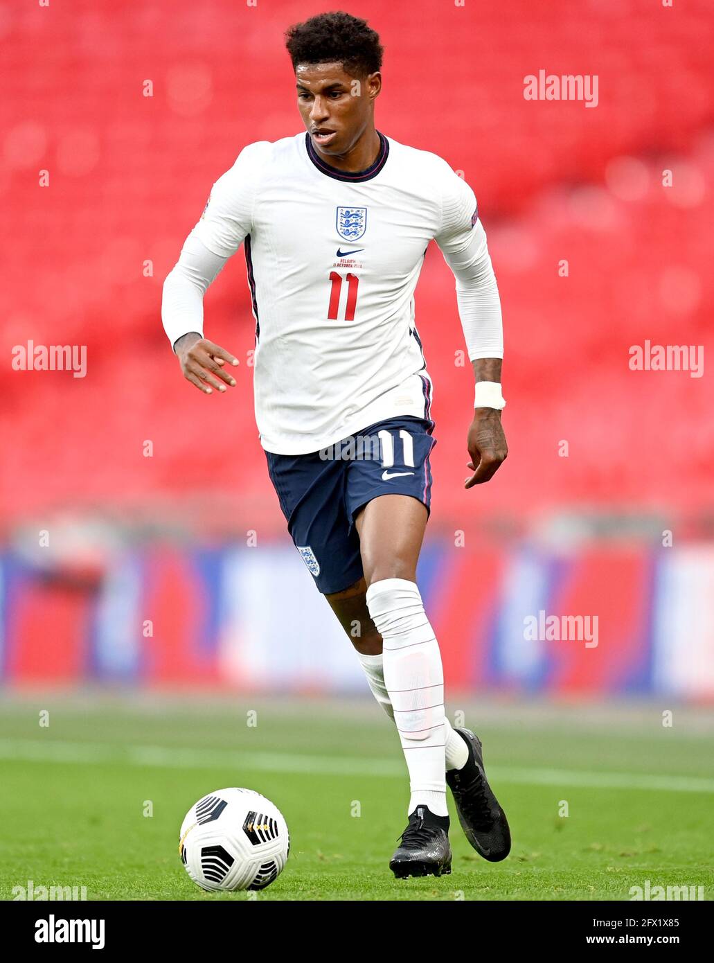 File photo dated 11-10-2020 of England's Marcus Rashford. Issue date: Tuesday May 25, 2021. Stock Photo