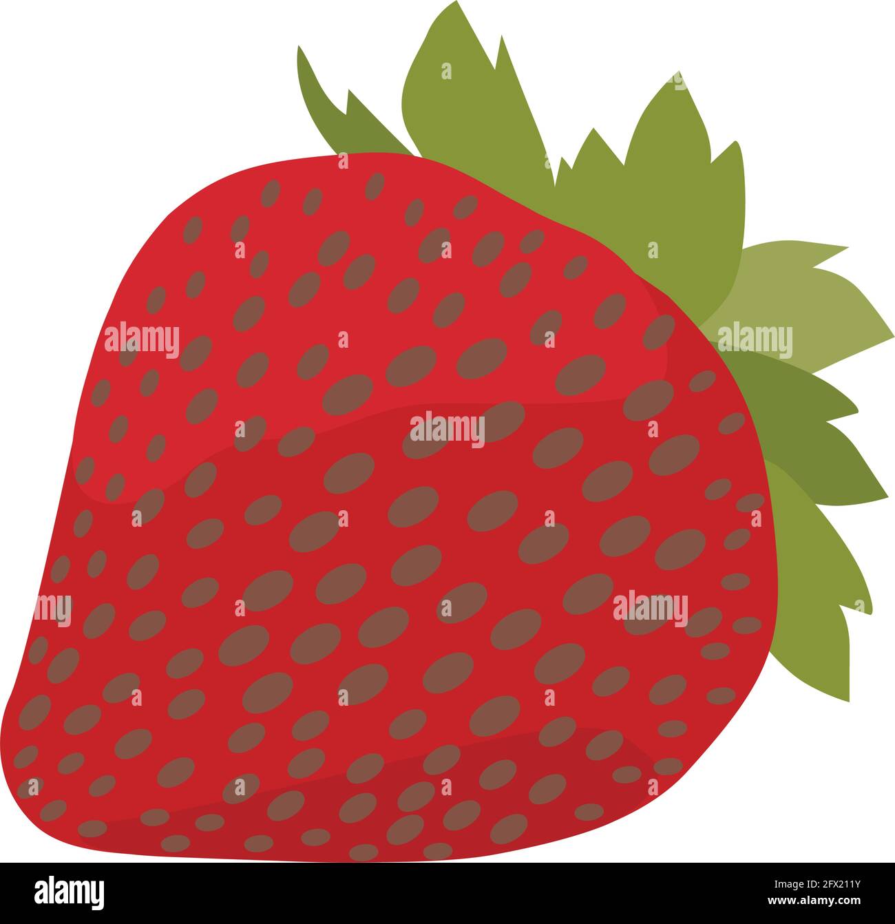strawberry fruit isolated on white Stock Vector Image & Art - Alamy