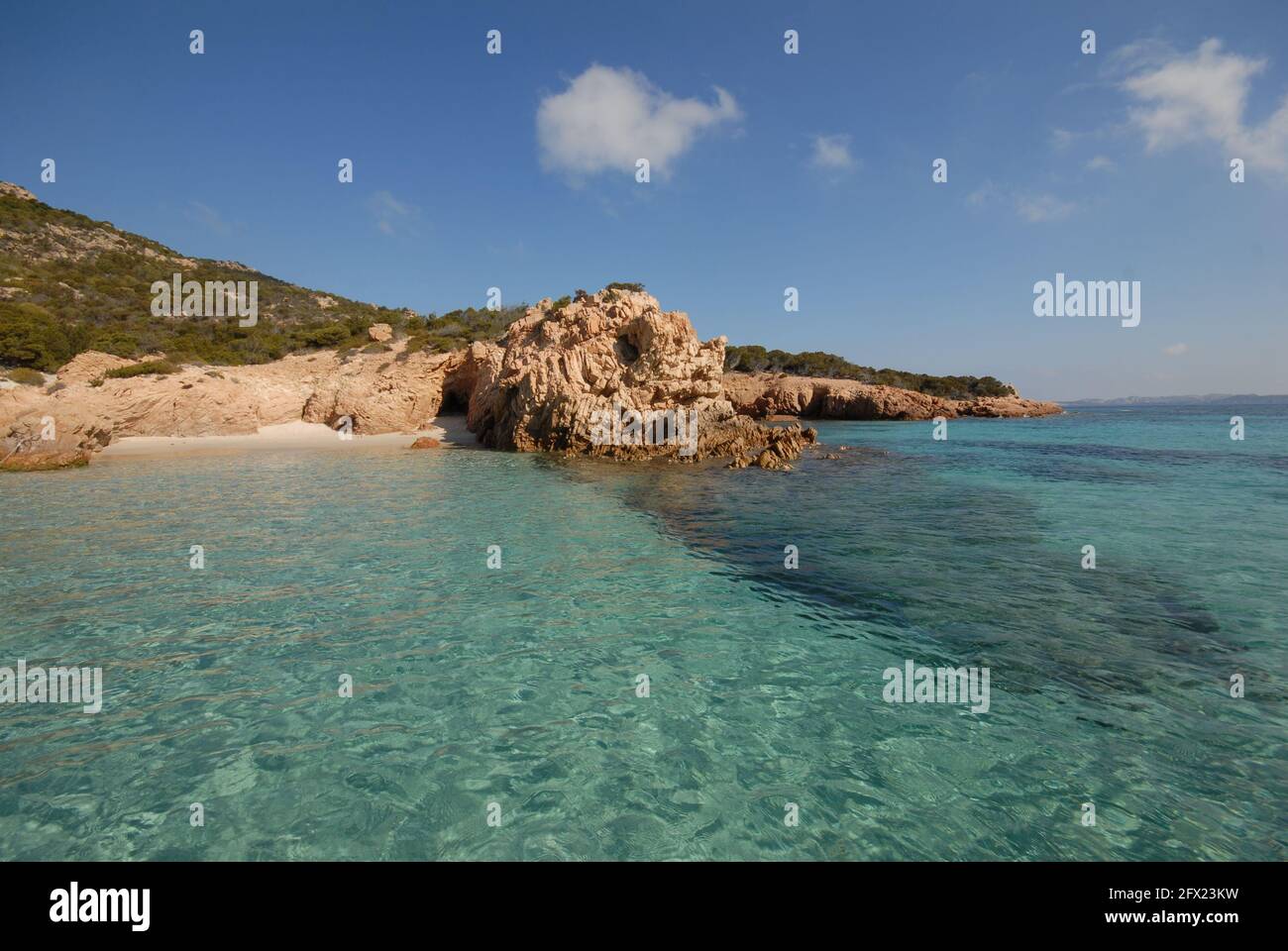 Spargi, Cala Soraya o Cala da Rena bianca, Arcipelago di La Maddalena ...