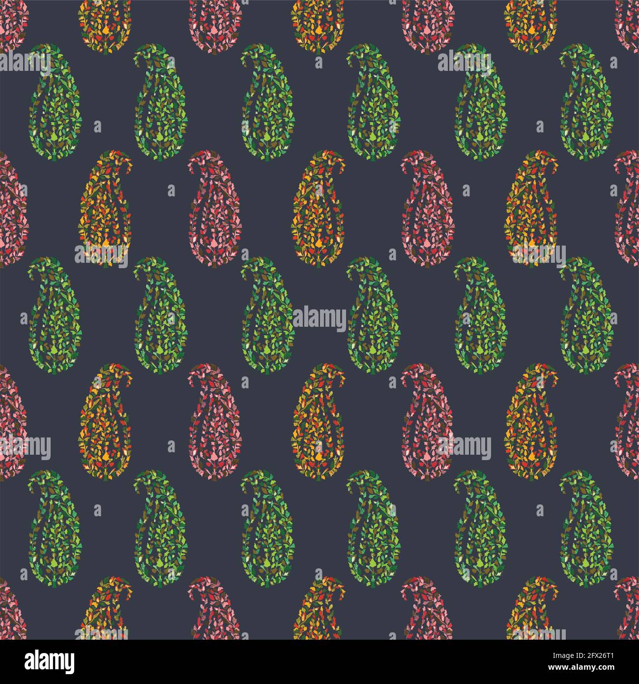 Seamless Paisley  Pattern Stock Vector