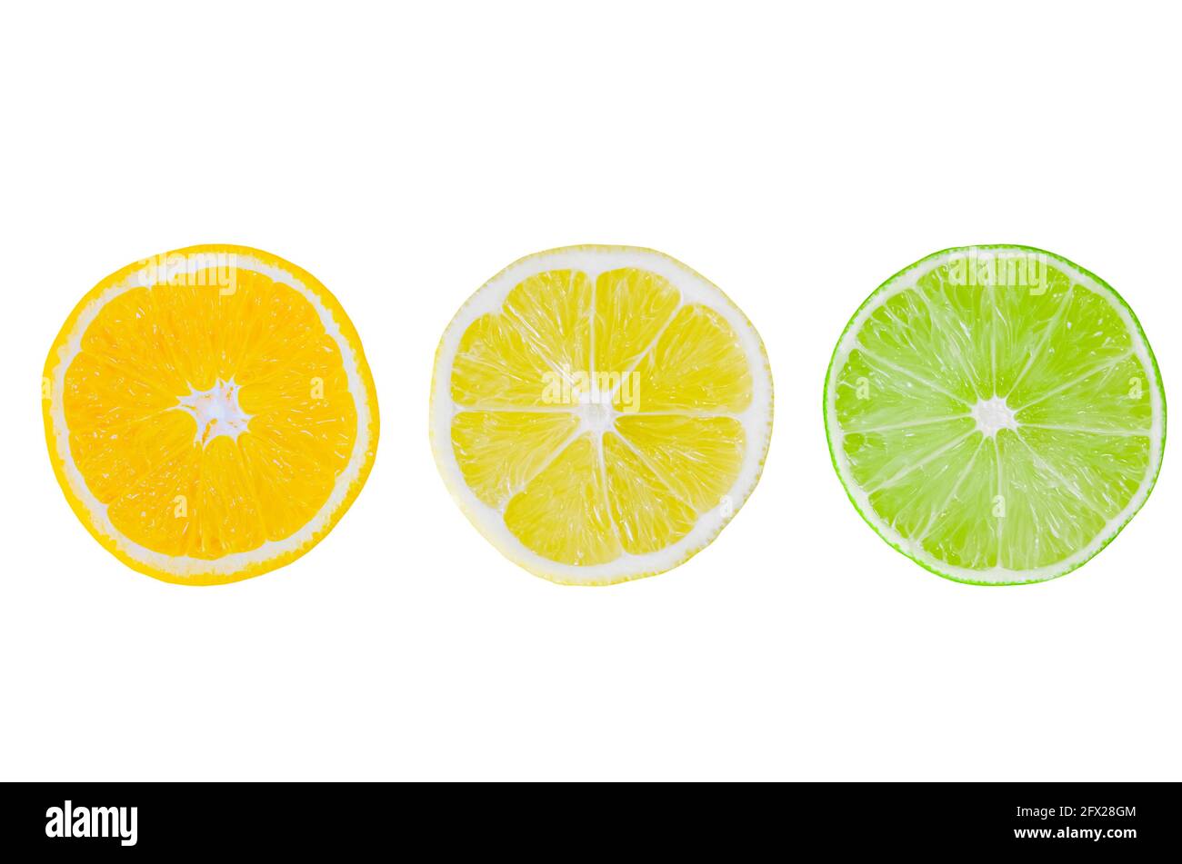 Citrus fresh fruit, orange, lemon, lime Stock Photo - Alamy