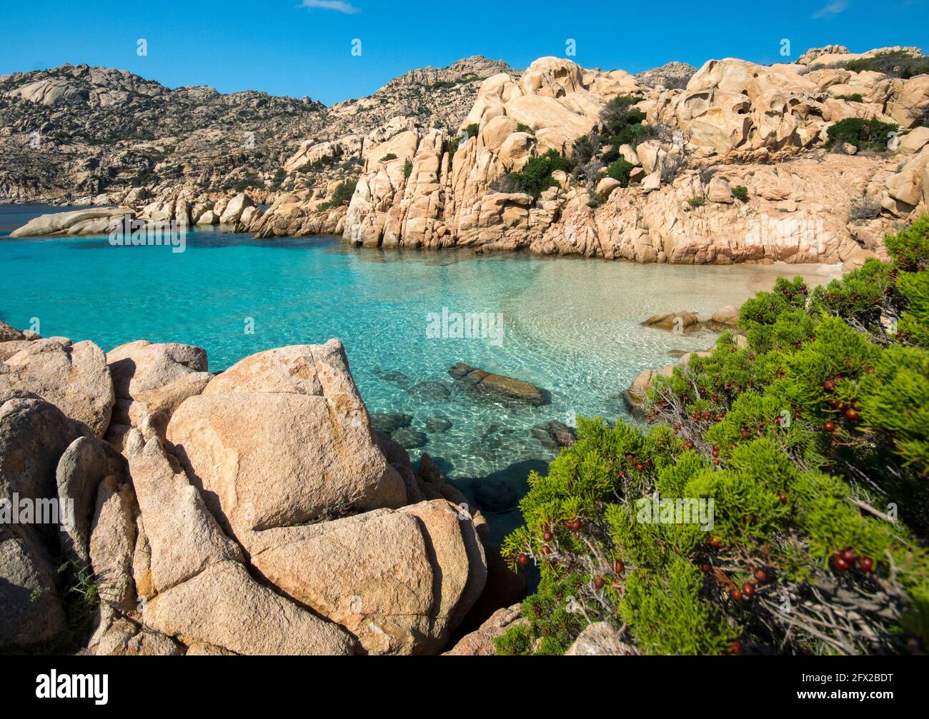 Cala Coticcio, isola di Caprera, Sardegna Stock Photo
