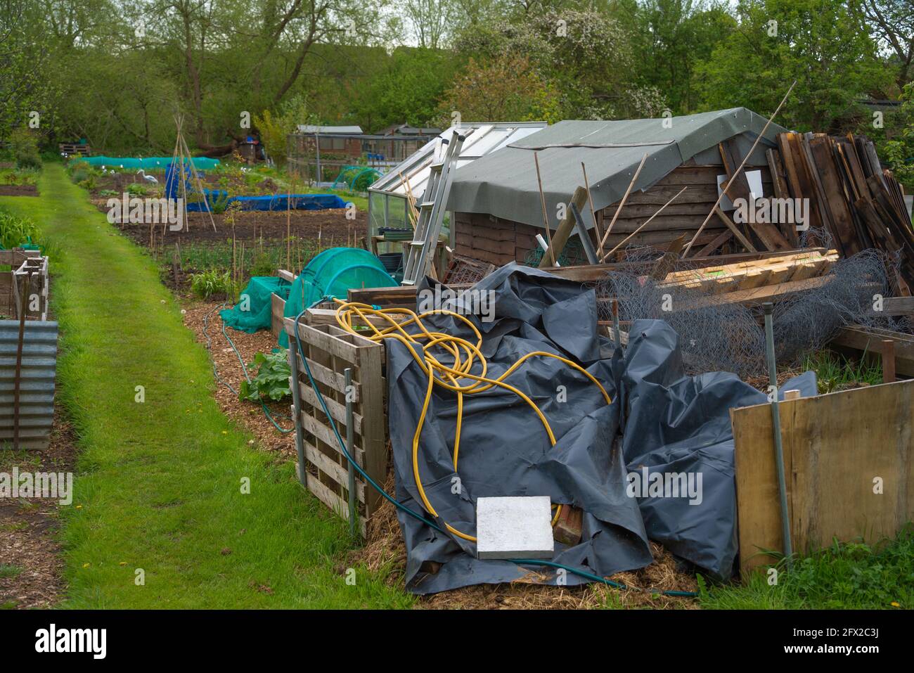 Allotment, vegetable, patch, compost heap, cabbage patch, planning