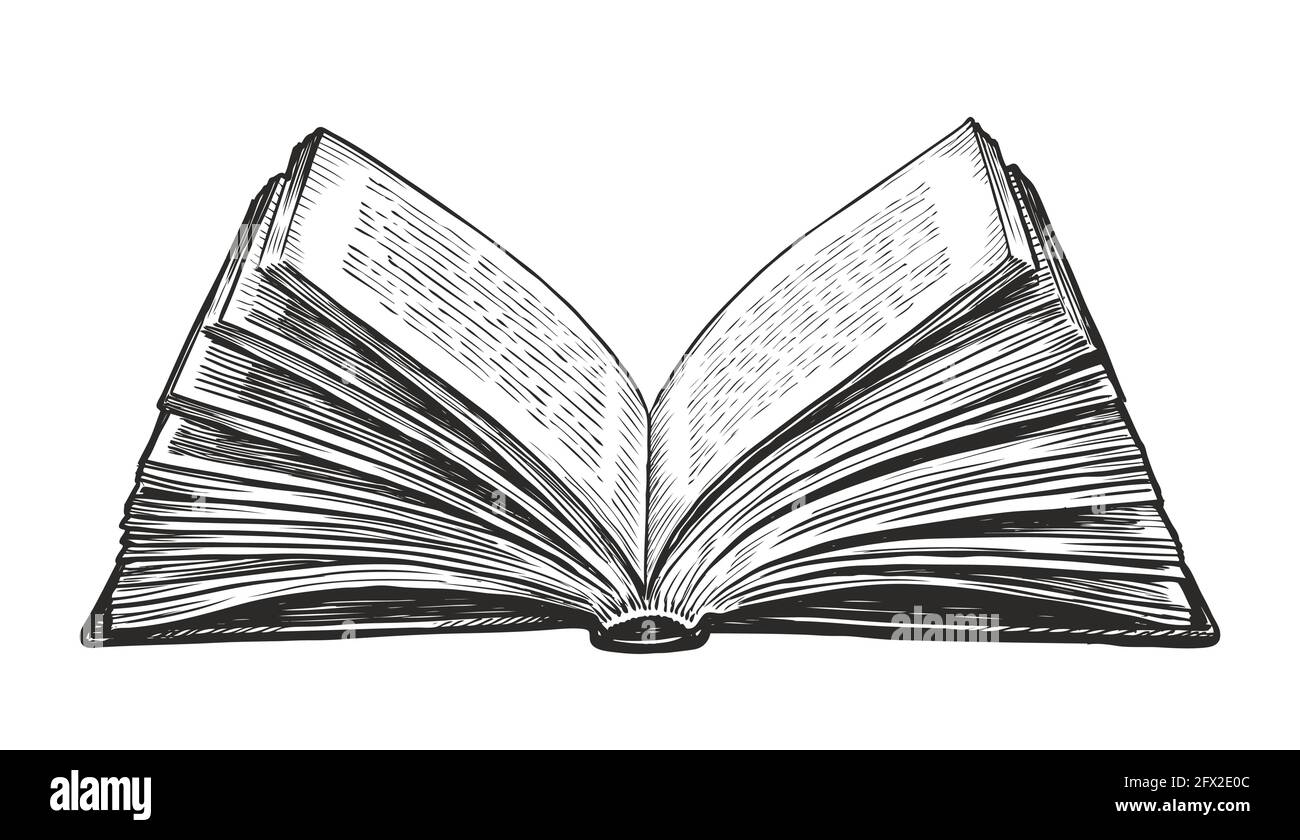 Open Book Drawing High-Res Vector Graphic - Getty Images