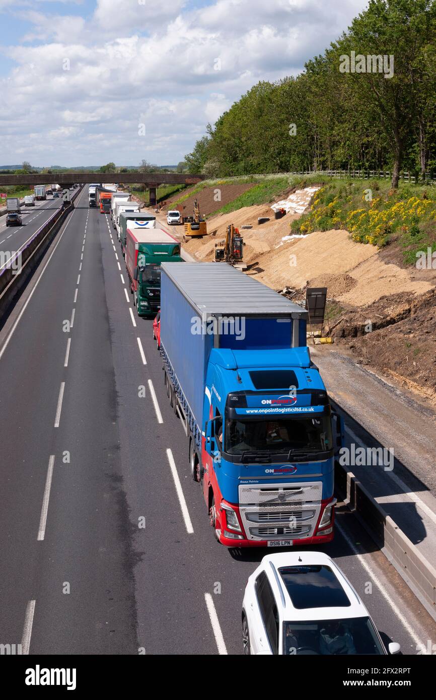 M1 junction southbound milton keynes hi-res stock photography and ...