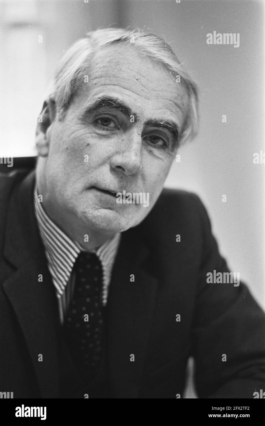 Amsterdam public prosecutor mr. A. F. J. C. Habermehl, December 23, 1976, justice, officers, portraits, The Netherlands, 20th century press agency photo, news to remember, documentary, historic photography 1945-1990, visual stories, human history of the Twentieth Century, capturing moments in time Stock Photo