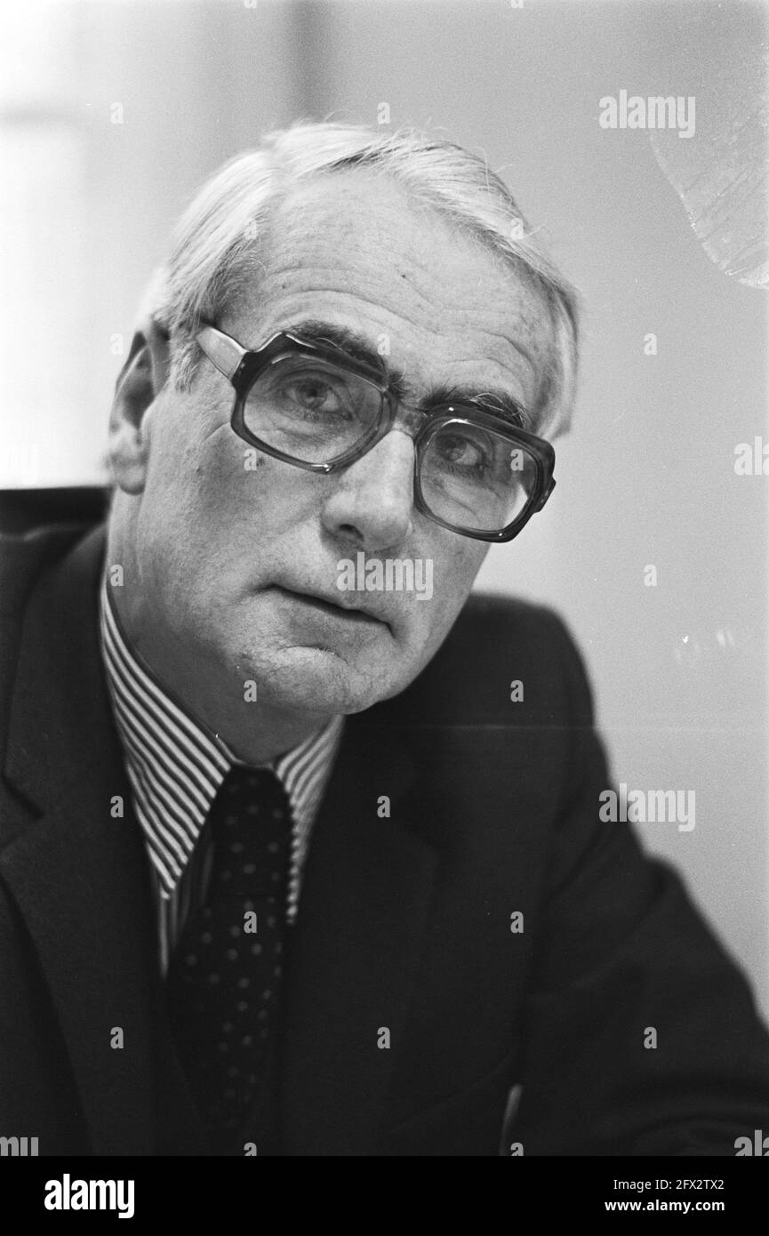 Amsterdam public prosecutor mr. A. F. J. C. Habermehl, December 23, 1976, justice, officers, portraits, The Netherlands, 20th century press agency photo, news to remember, documentary, historic photography 1945-1990, visual stories, human history of the Twentieth Century, capturing moments in time Stock Photo
