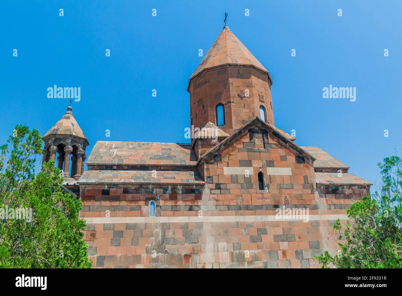 Church of Khor Virap monastery in Armenia Stock Photo