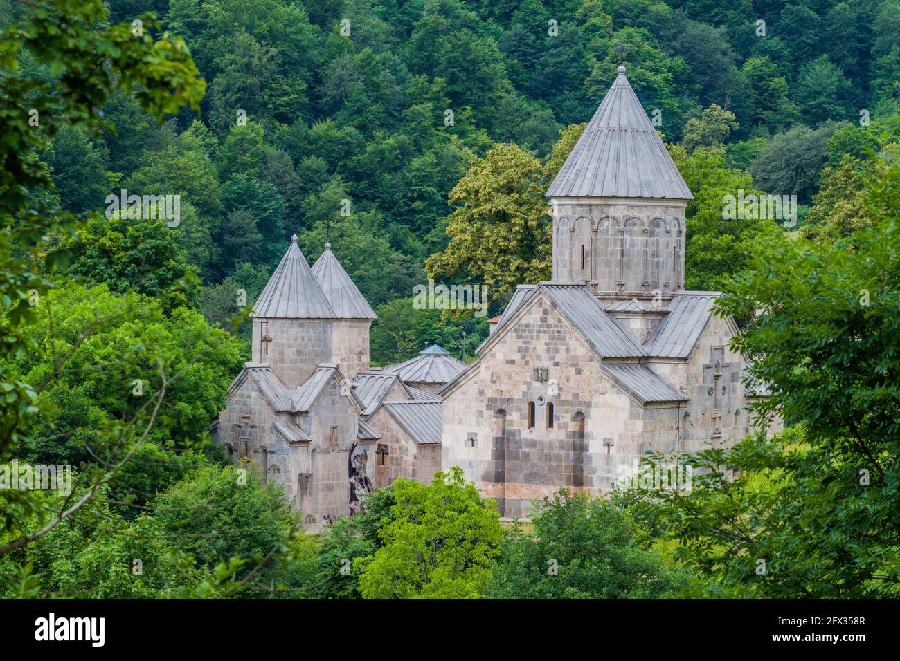 View of Haghartsin monastery in Armenia Stock Photo