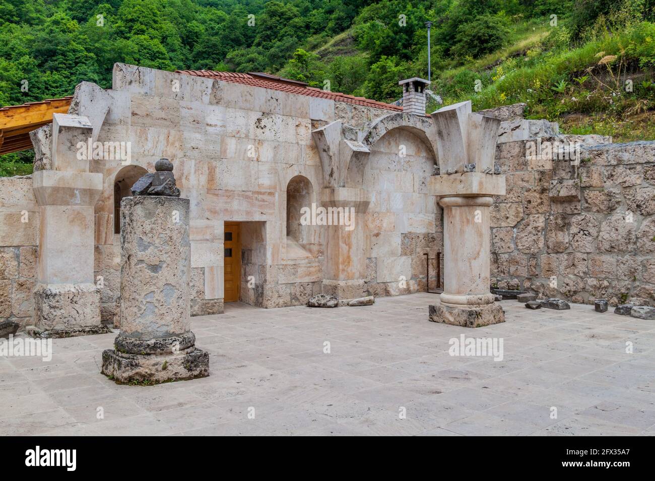 Ruins at Haghartsin monastery in Armenia Stock Photo