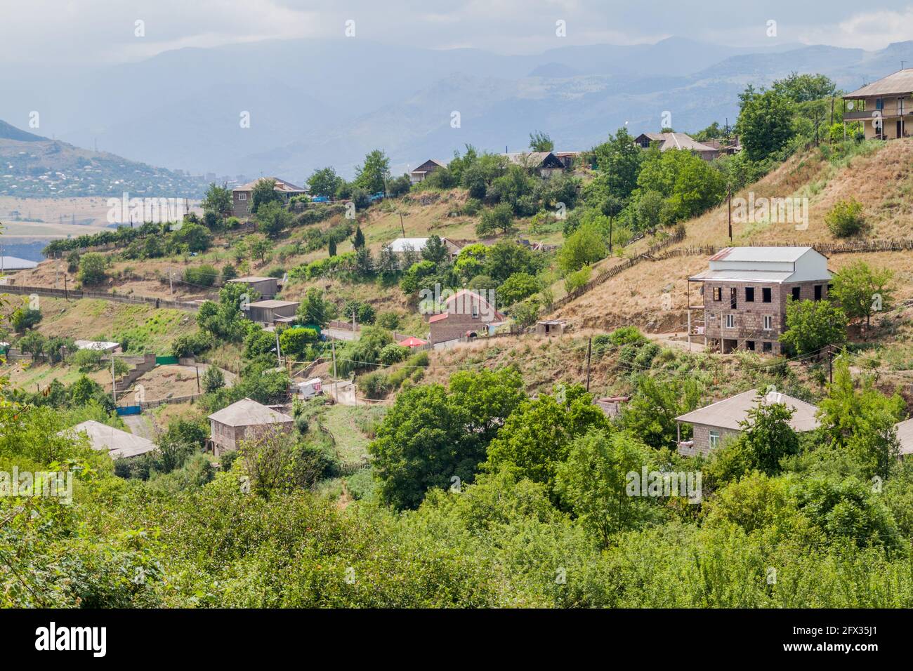 View of Haghpat village in northern Armenia Stock Photo