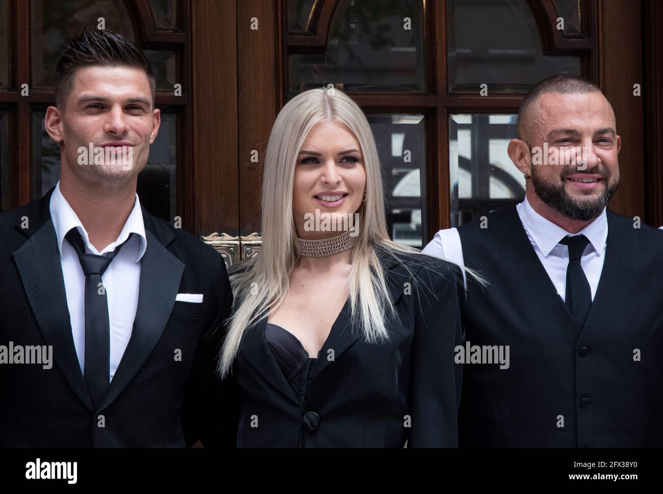 Aljaz Skorjanec, Nadiya Bychkova and Robin Windsor at photocall for