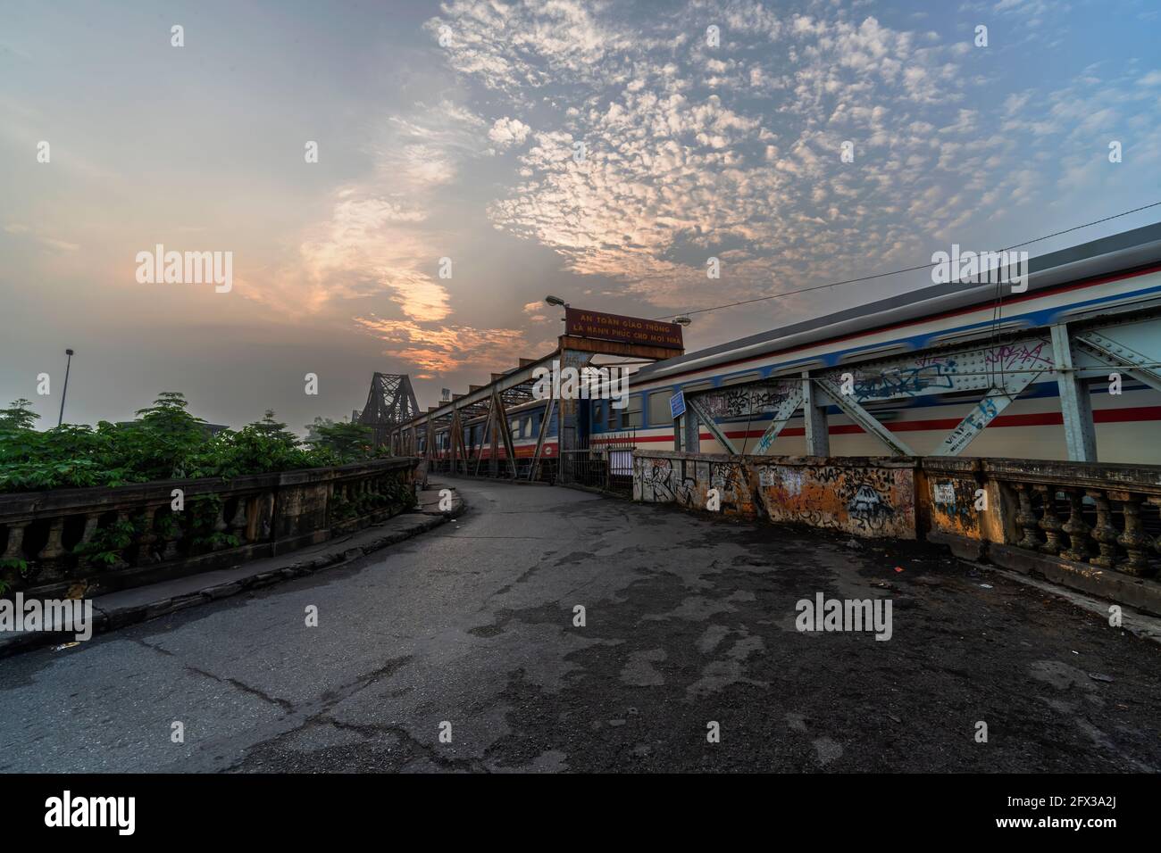 morning train Stock Photo