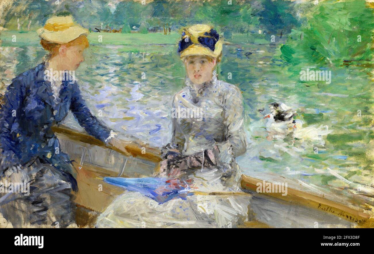 Berthe Morisot (1841-1895) 'A Summer's Day', oil on canvas, c. 1879 Stock Photo