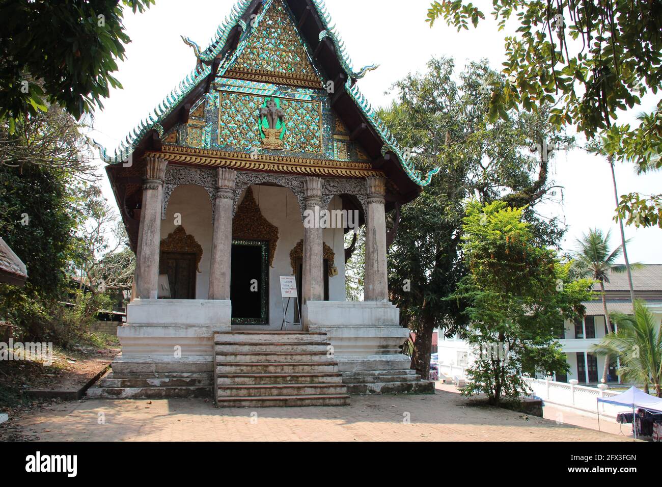 buddhist temple (Wat Pa Huak)  in luang prabang laos Stock Photo