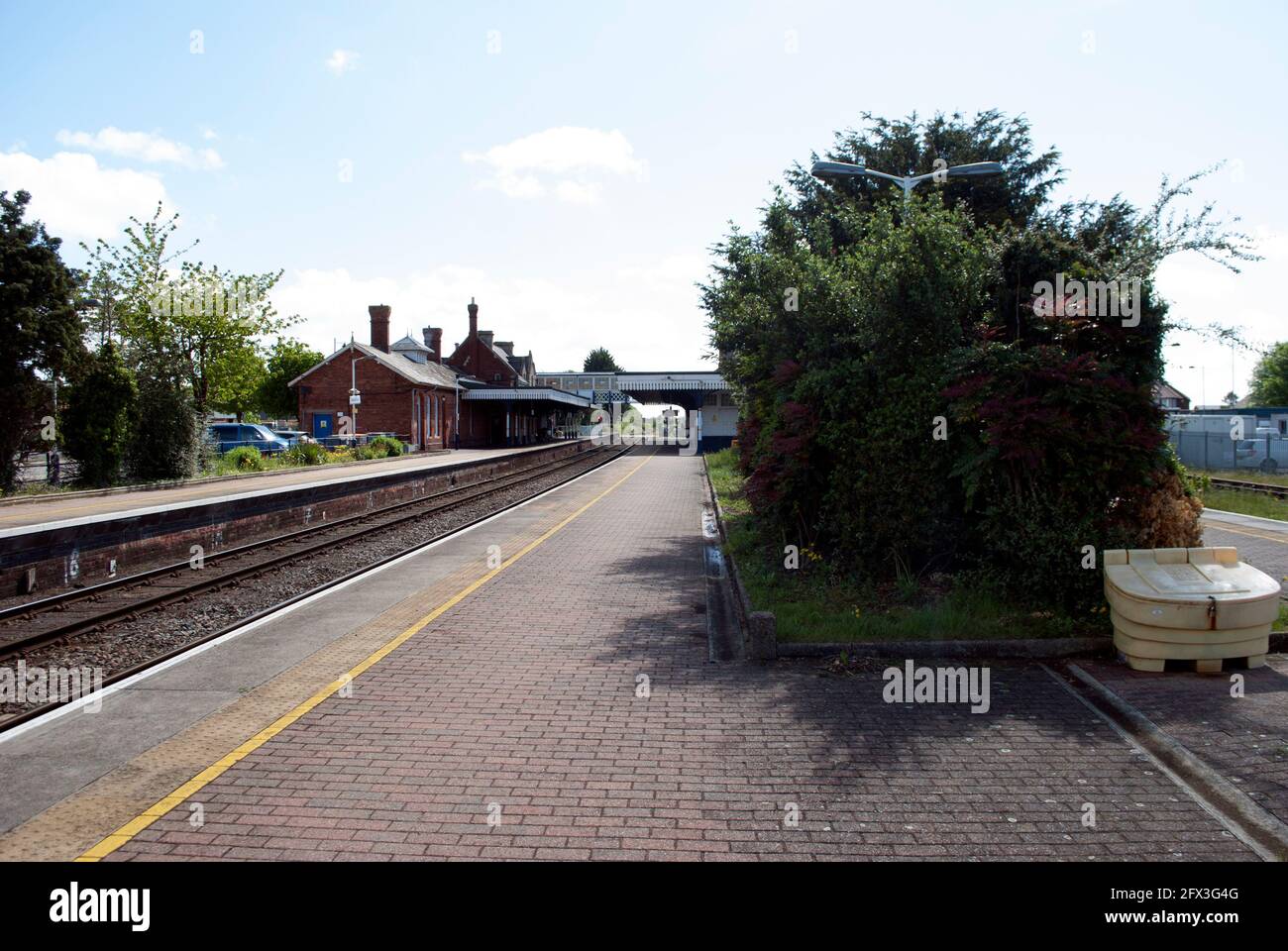 Platform at Sleaford Railway Station Stock Photo Alamy