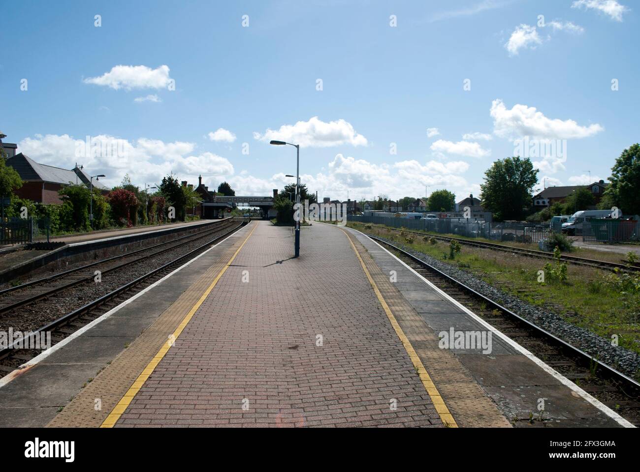 Platform at Sleaford Railway Station Stock Photo Alamy