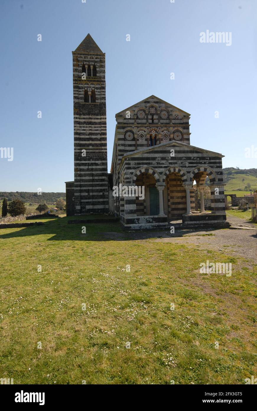 Basilica di Saccargia, Codrongianus, Sardegna Stock Photo