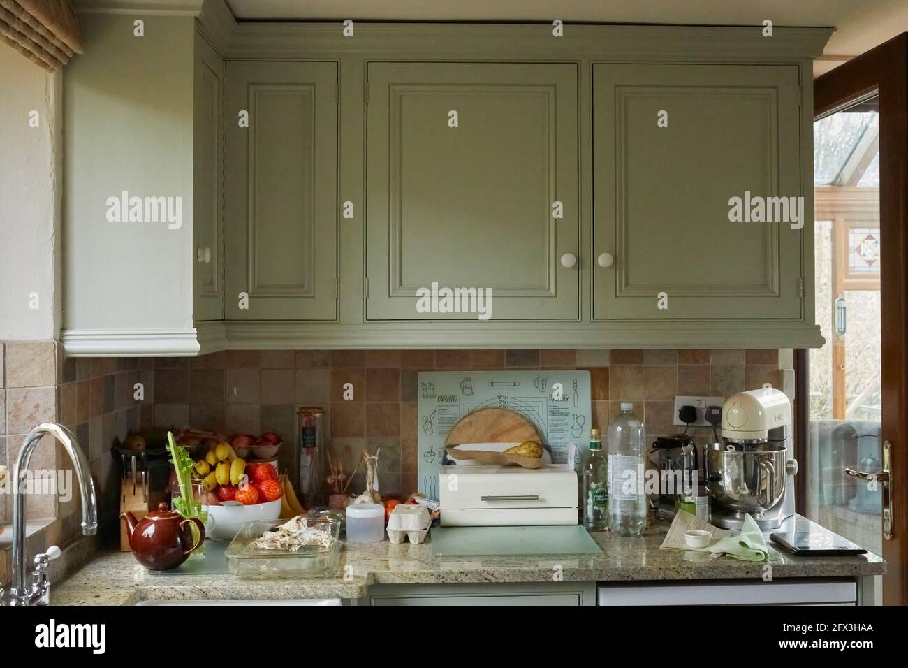 Working kitchen work surface Stock Photo Alamy