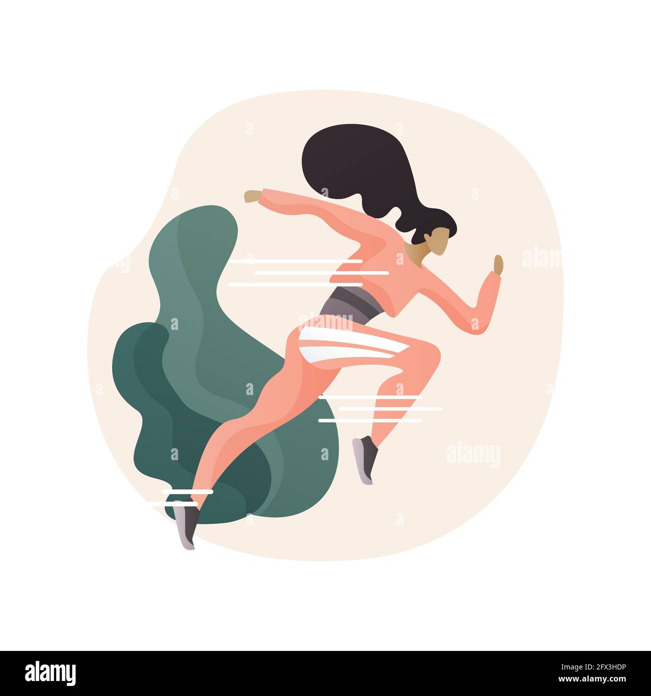 Running abstract concept vector illustration Stock Vector Image & Art