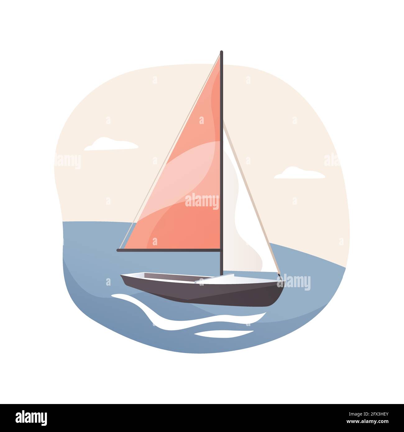 Sailing abstract concept vector illustration Stock Vector Image & Art ...