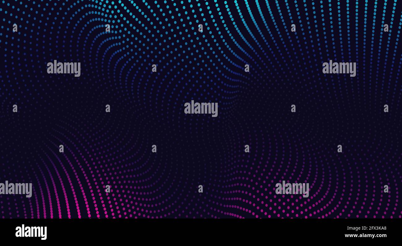 Vector background with color abstract wave dots Stock Vector Image ...