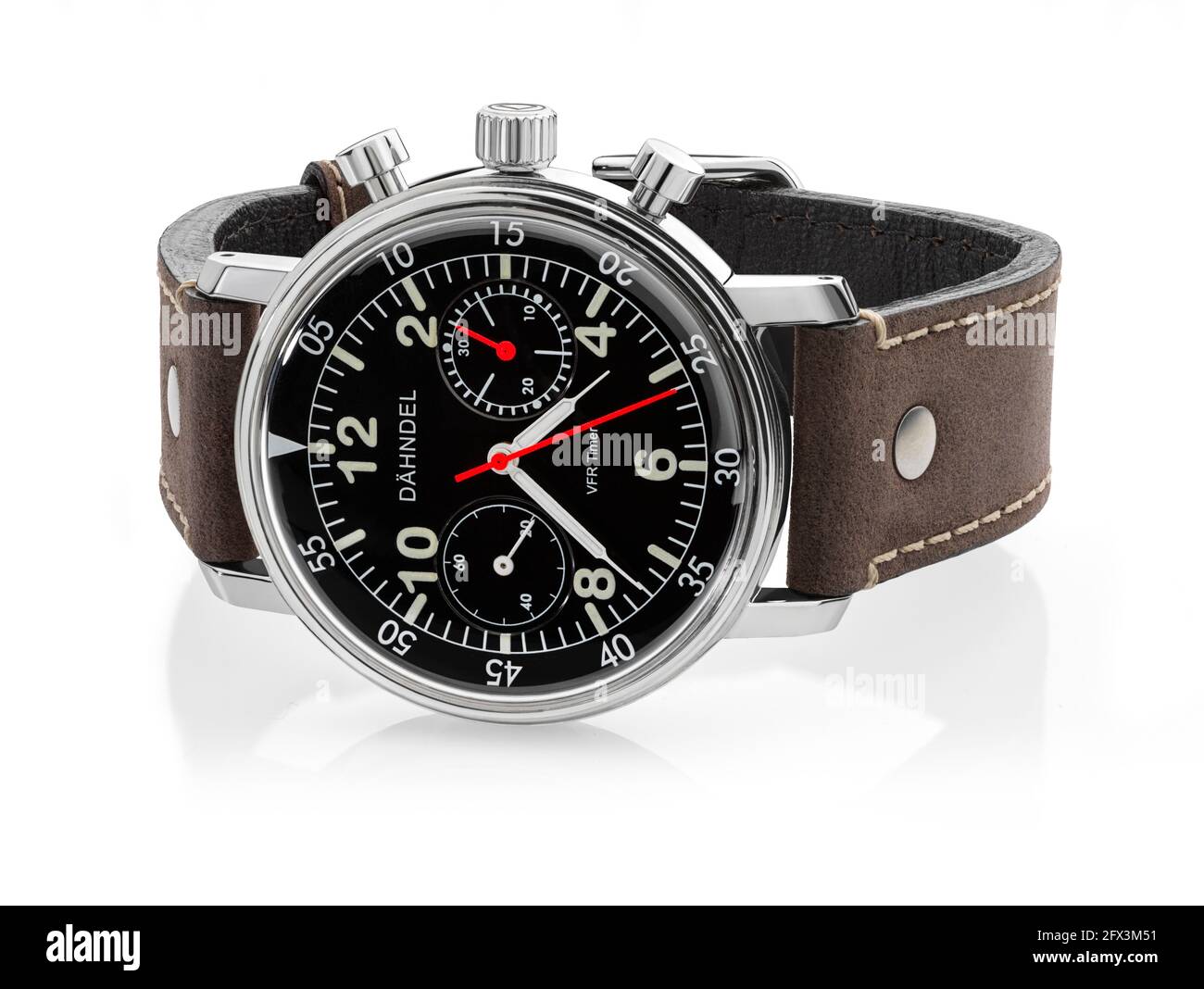 Günter Dåhndel designed pilots chronograph watch Stock Photo