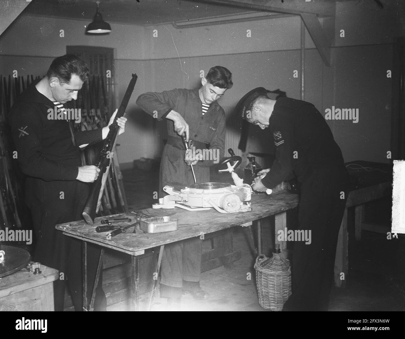 MOC-Hilversum, October 19, 1949, The Netherlands, 20th century press agency photo, news to remember, documentary, historic photography 1945-1990, visual stories, human history of the Twentieth Century, capturing moments in time Stock Photo