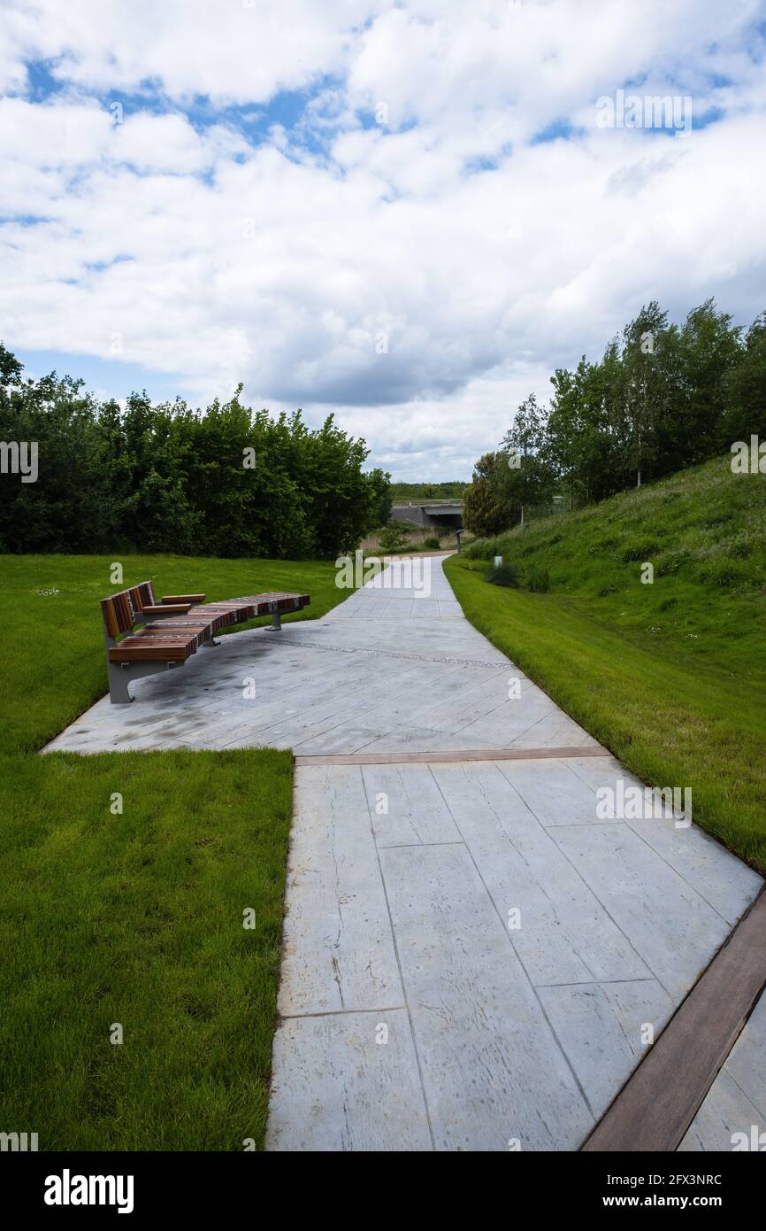 London, UK May 2021 London Blossom Garden , Covid19 living memorial