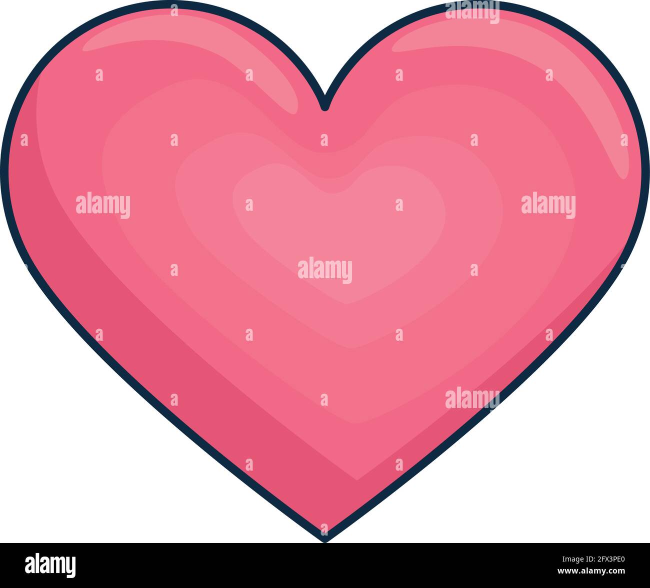 red heart icon Stock Vector Image & Art - Alamy