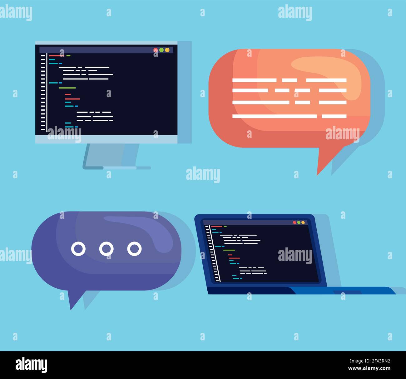 Desktop programming software icons hi-res stock photography and images ...