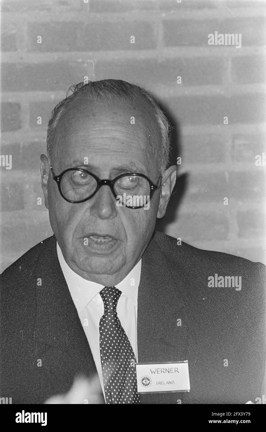 Third European Ophthalmological Congress. Mr. L. E. Werner, president of the Council of the European Society of Ophthalmology, June 18, 1968, congresses, presidents, The Netherlands, 20th century press agency photo, news to remember, documentary, historic photography 1945-1990, visual stories, human history of the Twentieth Century, capturing moments in time Stock Photo