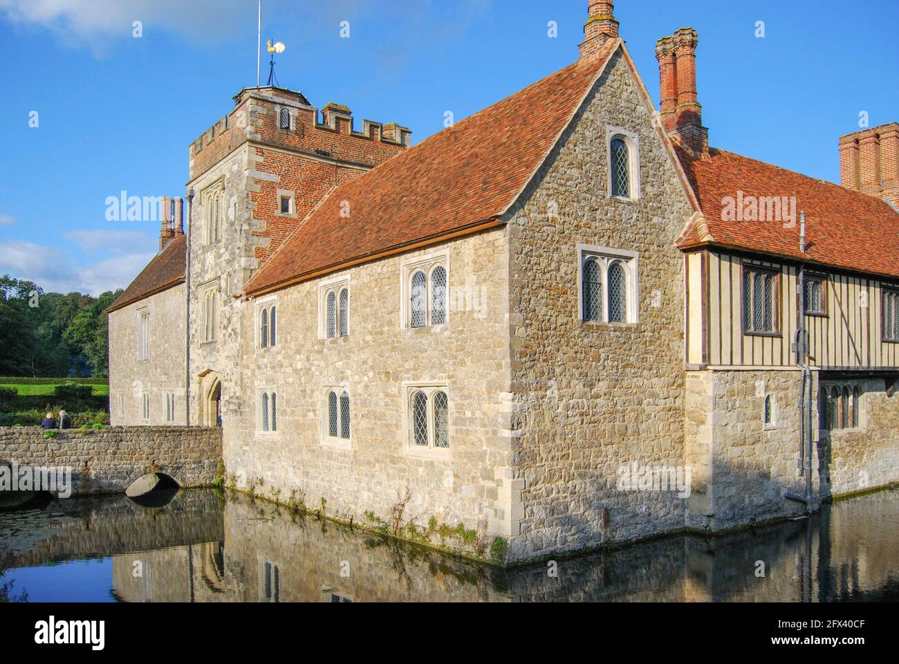 14th century Ightham Mote medieval manor, Ightham, Kent, England, United Kingdom Stock Photo