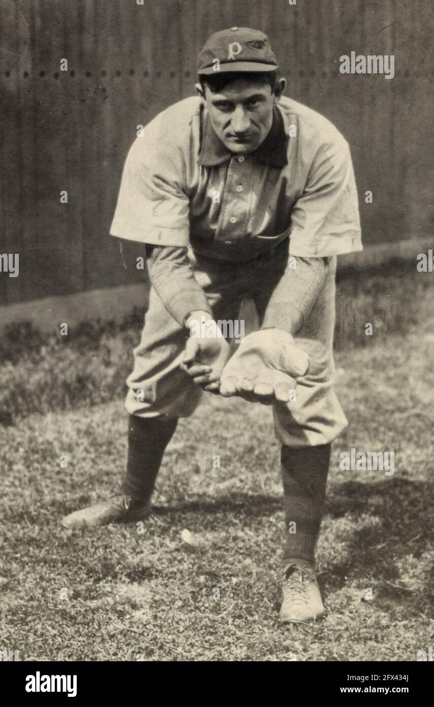 John Peter 'Honus' Wagner, shortstop, Pittsburgh, National League, circa 1911 Stock Photo
