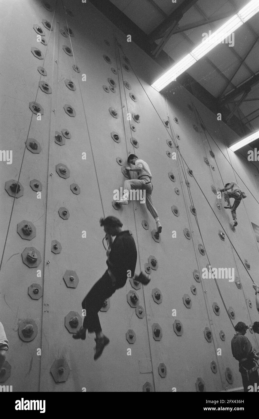 Climbing wall indoor Black and White Stock Photos & Images Alamy