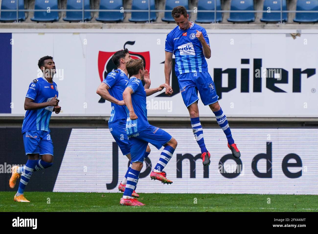 Gent Belgium May 13 Bruno Godeau Of Kaa Gent Celebrates After Scoring His Sides Second Goal During The Jupiler Pro League Match Between Kaa Gent A Stock Photo Alamy Gent Belgium May 13 Bruno Godeau Of Kaa Gent Celebrates After Scoring His Sides Second Goal During The Jupiler Pro League Match Between Kaa Gent A Stock Photo Alamy