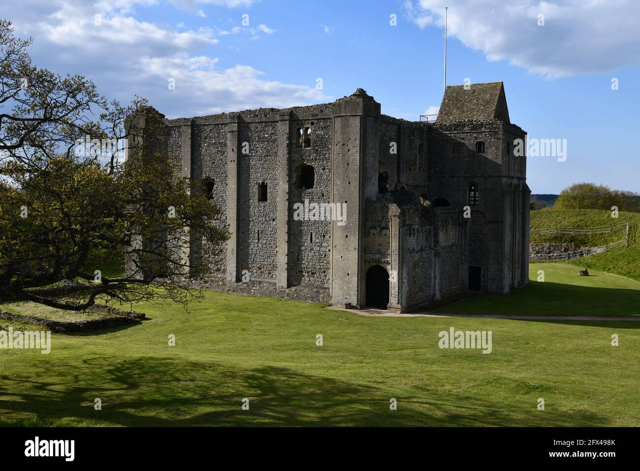 Ruined Medieval Castle Rising in Norfolk UK Stock Photo - Alamy