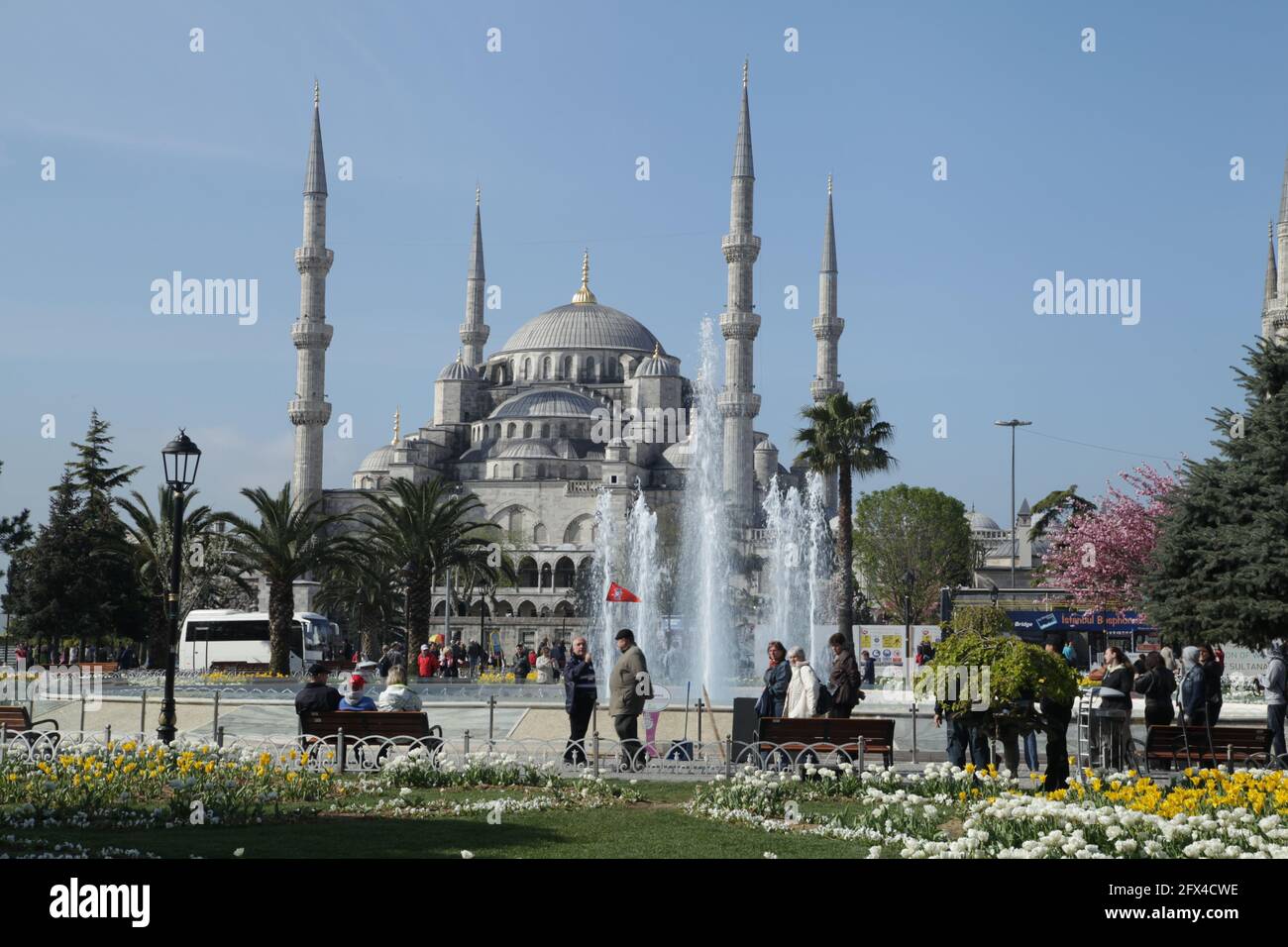 Turkey; Istanbul; Sultanahmet neighbourhood takes its name from the Sultanahmet Camil, the Blue Mosque and is the heart of the old city. Stock Photo