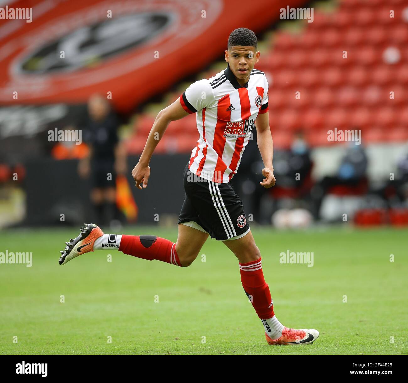 Sheffield, England, 24th May 2021. Will Osula of Sheffield United during the Professional Development League match at Bramall Lane, Sheffield. Picture credit should read: David Klein / Sportimage Stock Photo