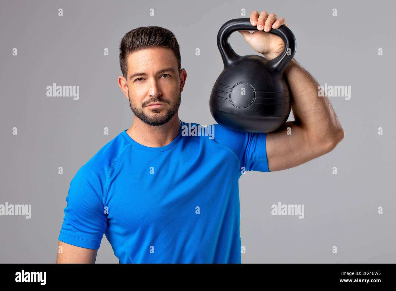 Handsome muscular fit young man hi-res stock photography and images - Alamy