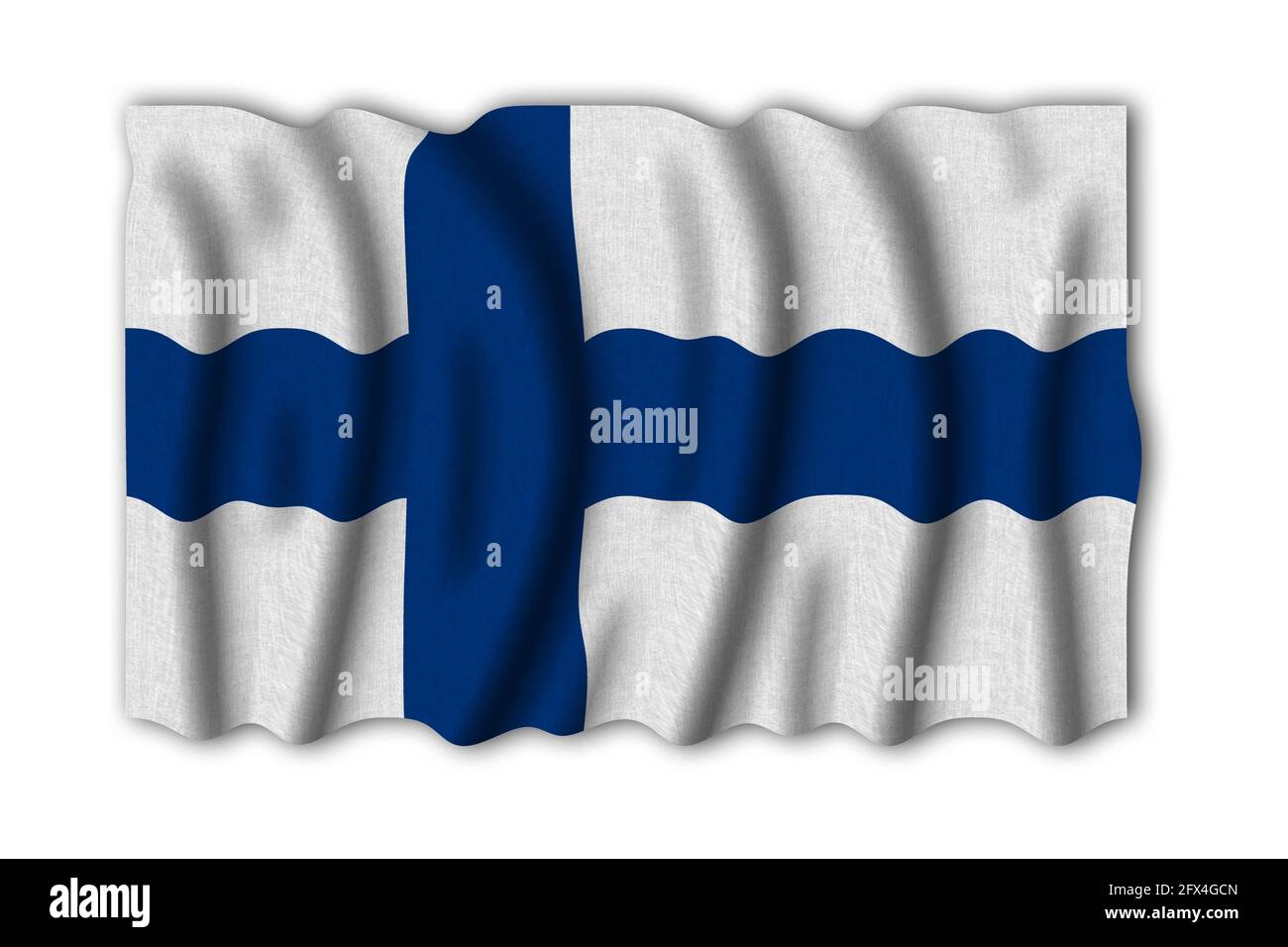 Finland 3D rendering flag of the world to study Stock Photo - Alamy