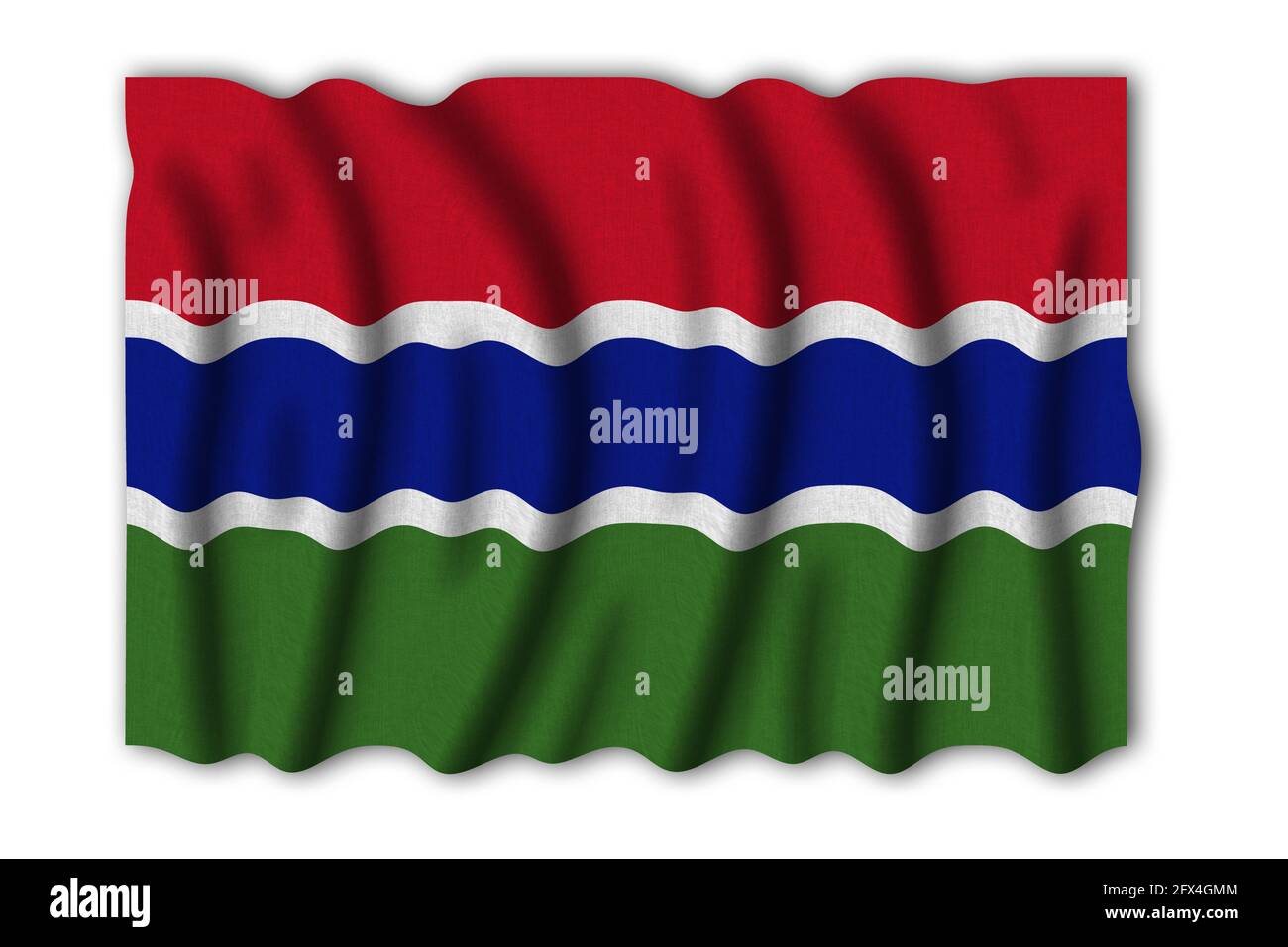 Gambia 3D rendering flag of the world to study Stock Photo - Alamy