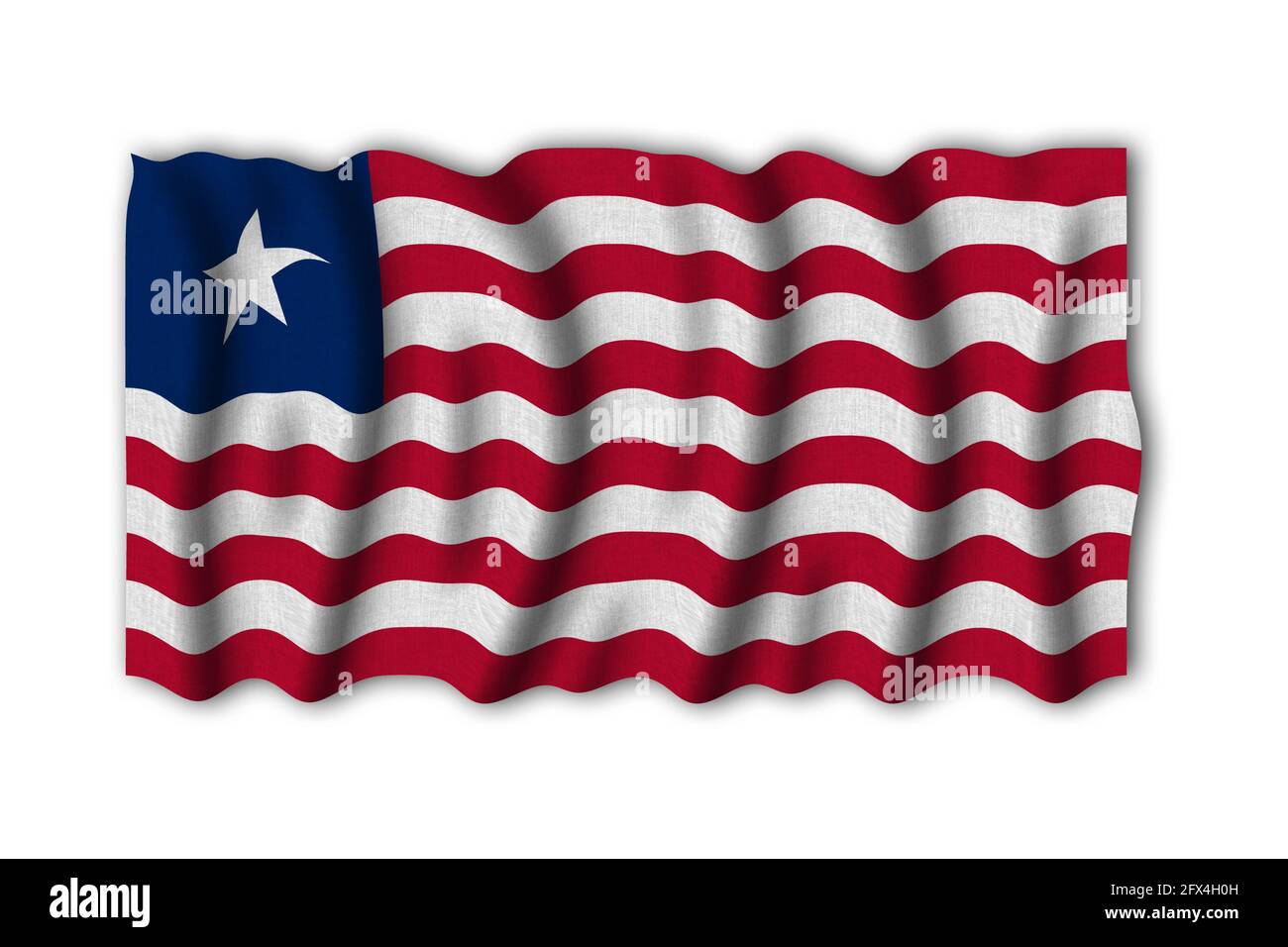 Liberia 3D rendering flag of the world to study Stock Photo - Alamy