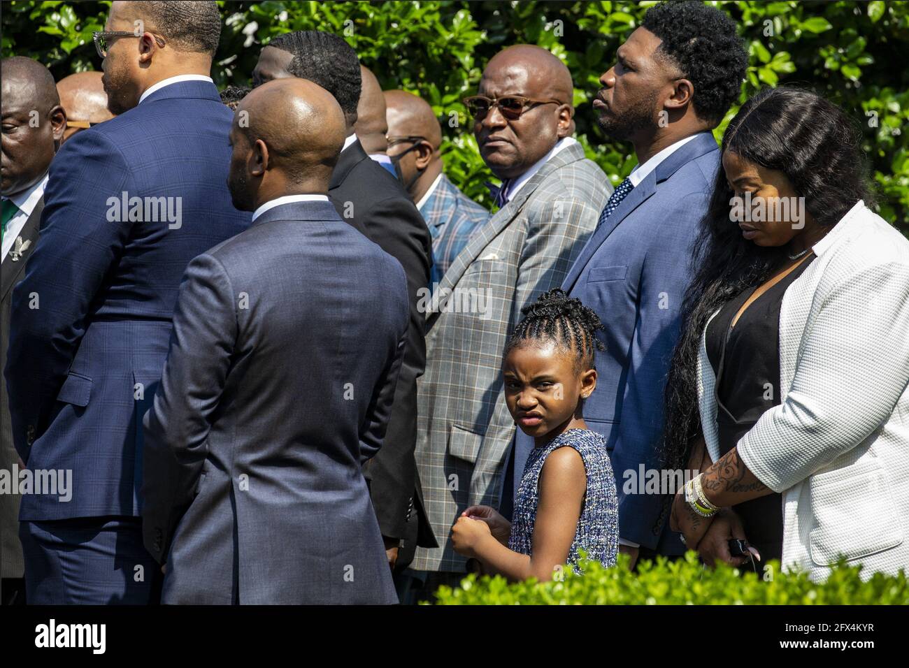 Members of the George Floyd family including Gianna Floyd, George