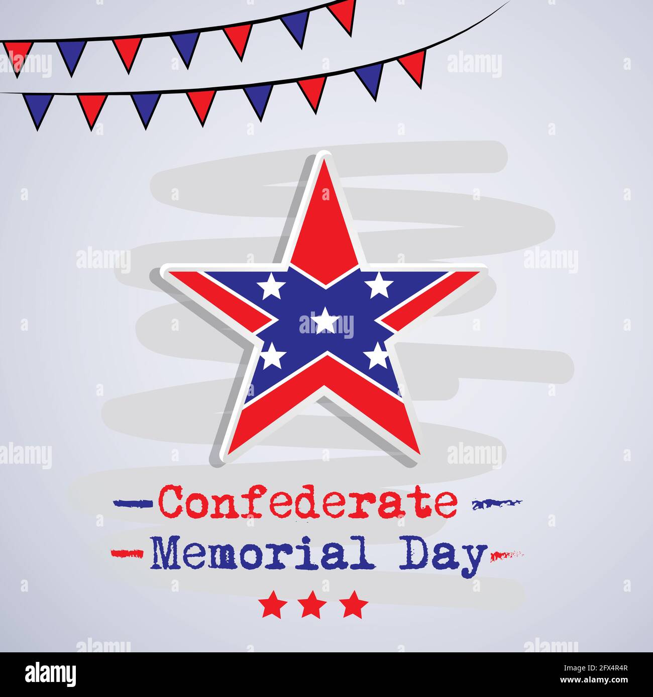 Confederate Memorial Day Stock Vector Image &amp; Art - Alamy